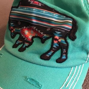 Serape Buffalo Baseball Hat